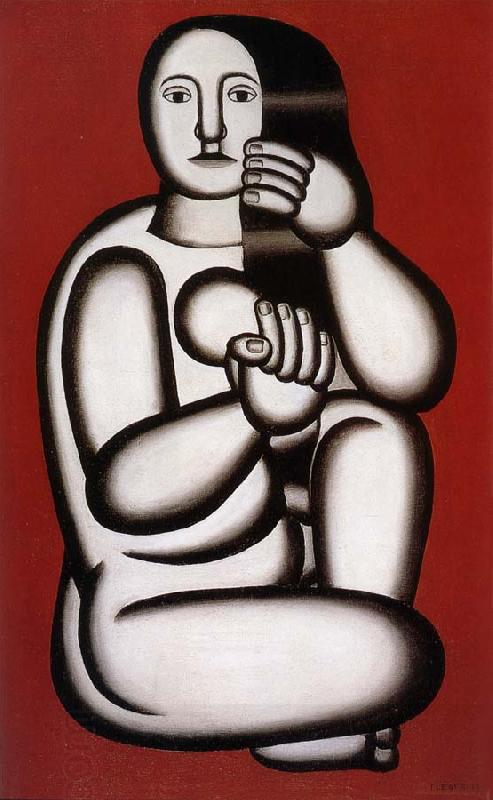 Fernard Leger The female nude on the red background oil painting picture